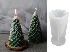 Molde silicona gruesa arbolito navidad 